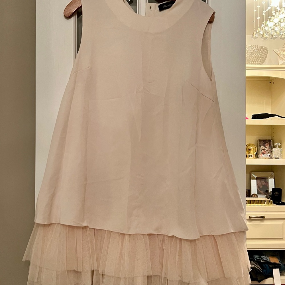 Anna Grace Cream Sleeveless Dress